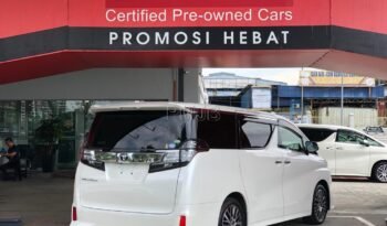 TOYOTA VELLFIRE 2.5 ZG YEAR 2016 full